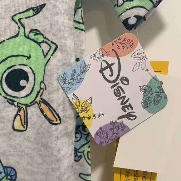 Disney Monster Inc 2 Piece Pajama Set includes Top and Pants size 2T. - Picture 4 of 9